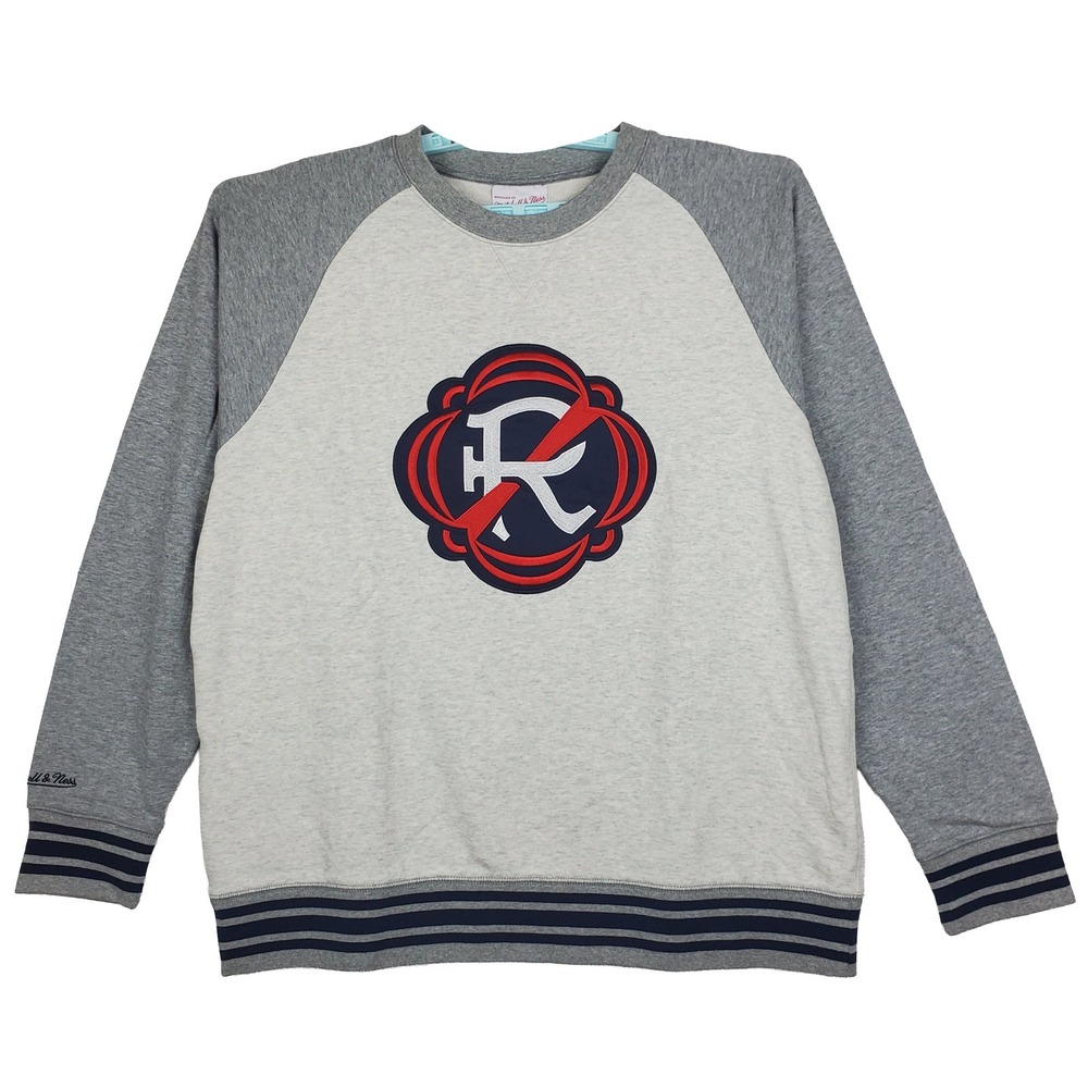 New England Revolution Mitchell & Ness MLS Large Sweatshirt Team Logo Gray NWT